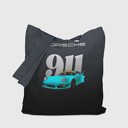 Сумка-шопер Porsche 911 спортивный автомобиль, цвет: 3D-принт