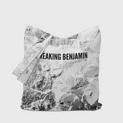 Сумка-шопер Breaking Benjamin white graphite, цвет: 3D-принт