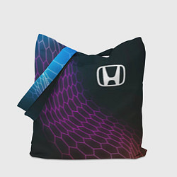 Сумка-шопер Honda neon hexagon, цвет: 3D-принт