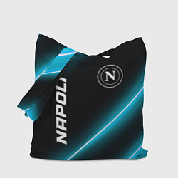 Сумка-шопер Napoli неоновые лампы, цвет: 3D-принт