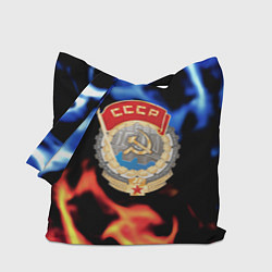 Сумка-шопер СССР битва огней, цвет: 3D-принт