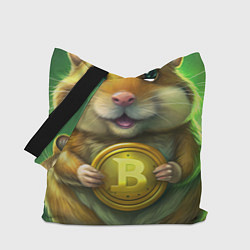 Сумка-шопер Хомяк и крипта, цвет: 3D-принт