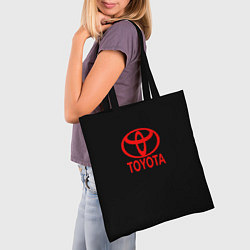 Сумка-шопер Toyota red logo, цвет: 3D-принт — фото 2