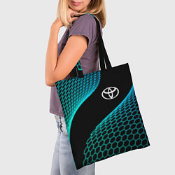Сумка-шопер Toyota electro hexagon, цвет: 3D-принт — фото 2