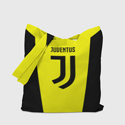 Сумка-шопер Juventus sport geometry yellow, цвет: 3D-принт