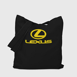 Сумка-шопер Lexus yellow logo, цвет: 3D-принт