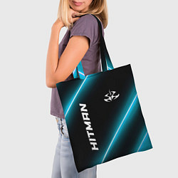 Сумка-шопер Hitman неоновые лампы, цвет: 3D-принт — фото 2