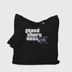 Сумка-шопер GTA 6 logo vice city, цвет: 3D-принт