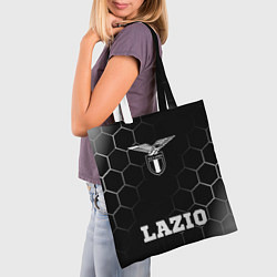 Сумка-шопер Lazio sport на темном фоне по-центру, цвет: 3D-принт — фото 2