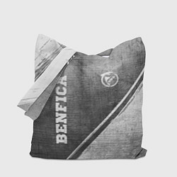 Сумка-шопер Benfica - grey gradient вертикально, цвет: 3D-принт