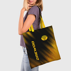 Сумка-шопер Daewoo - gold gradient вертикально, цвет: 3D-принт — фото 2