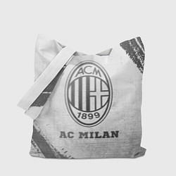 Сумка-шопер AC Milan - white gradient, цвет: 3D-принт
