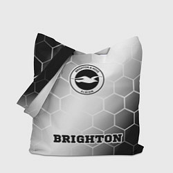 Сумка-шопер Brighton sport на светлом фоне по-центру, цвет: 3D-принт