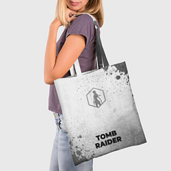 Сумка-шопер Tomb Raider - white gradient по-центру, цвет: 3D-принт — фото 2