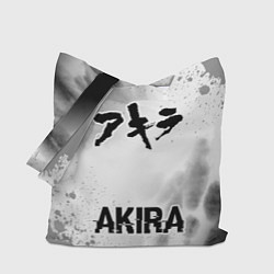 Сумка-шопер Akira glitch на светлом фоне по-центру, цвет: 3D-принт