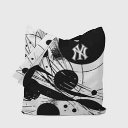 Сумка-шопер New York Yankees baseball team - abstraction, цвет: 3D-принт