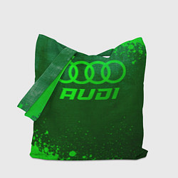 Сумка-шопер Audi - green gradient, цвет: 3D-принт