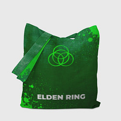 Сумка-шопер Elden Ring - green gradient по-центру, цвет: 3D-принт