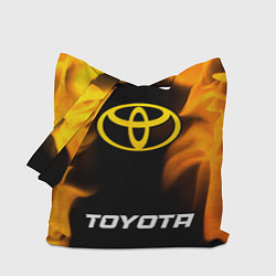 Сумка-шопер Toyota - gold gradient по-центру, цвет: 3D-принт