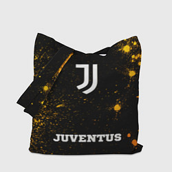 Сумка-шопер Juventus - gold gradient по-центру, цвет: 3D-принт