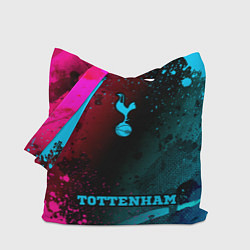 Сумка-шопер Tottenham - neon gradient по-центру, цвет: 3D-принт