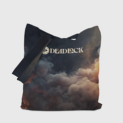 Сумка-шопер Deadlock лого и туман, цвет: 3D-принт