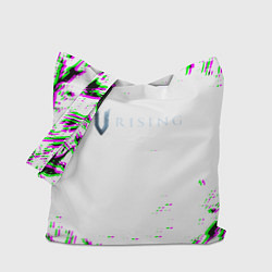 Сумка-шопер Vrising глитч краски, цвет: 3D-принт