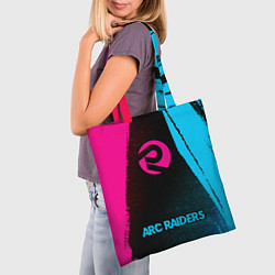 Сумка-шопер ARC Raiders - neon gradient по-центру, цвет: 3D-принт — фото 2