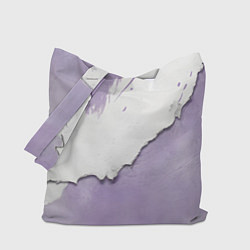 Сумка-шопер Штукатурка и лавандовая краска, цвет: 3D-принт