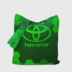 Сумка-шопер Toyota - green gradient, цвет: 3D-принт