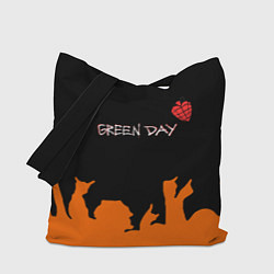 Сумка-шопер Green day rock, цвет: 3D-принт