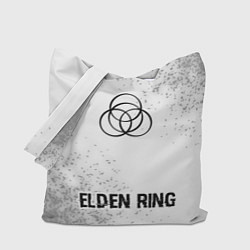 Сумка-шопер Elden Ring glitch на светлом фоне по-центру, цвет: 3D-принт