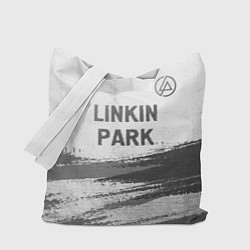 Сумка-шопер Linkin Park - white gradient посередине, цвет: 3D-принт