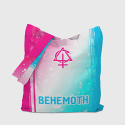 Сумка-шопер Behemoth neon gradient style по-центру, цвет: 3D-принт