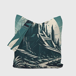 Сумка-шопер Фантастика город, цвет: 3D-принт