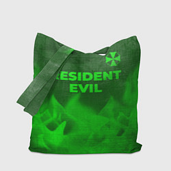 Сумка-шопер Resident Evil - green gradient посередине, цвет: 3D-принт