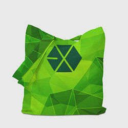 Сумка-шопер Exo green poly, цвет: 3D-принт