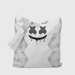 Сумка-шопер Marshmello white poly, цвет: 3D-принт