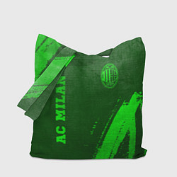 Сумка-шопер AC Milan - green gradient вертикально, цвет: 3D-принт