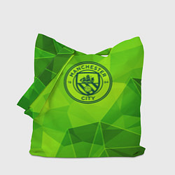 Сумка-шопер Manchester City green poly, цвет: 3D-принт