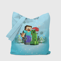 Сумка-шопер Minecraft - New Year, цвет: 3D-принт