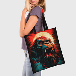 Сумка-шопер King Kong roar, цвет: 3D-принт — фото 2