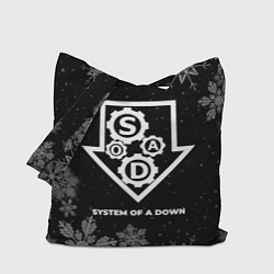 Сумка-шопер Снежный System of a Down, цвет: 3D-принт