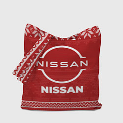 Сумка-шопер Новогодний Nissan, цвет: 3D-принт