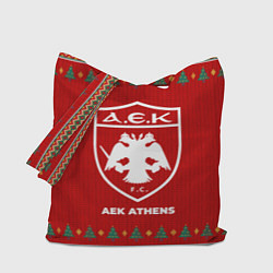 Сумка-шопер AEK Athens new year, цвет: 3D-принт