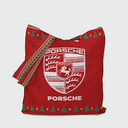 Сумка-шопер Porsche new year, цвет: 3D-принт