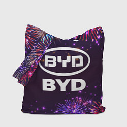 Сумка-шопер Праздничный BYD, цвет: 3D-принт