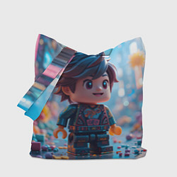 Сумка-шопер Человечек из лего, цвет: 3D-принт