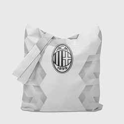 Сумка-шопер AC Milan white poly, цвет: 3D-принт