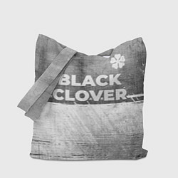 Сумка-шопер Black Clover - grey gradient посередине, цвет: 3D-принт